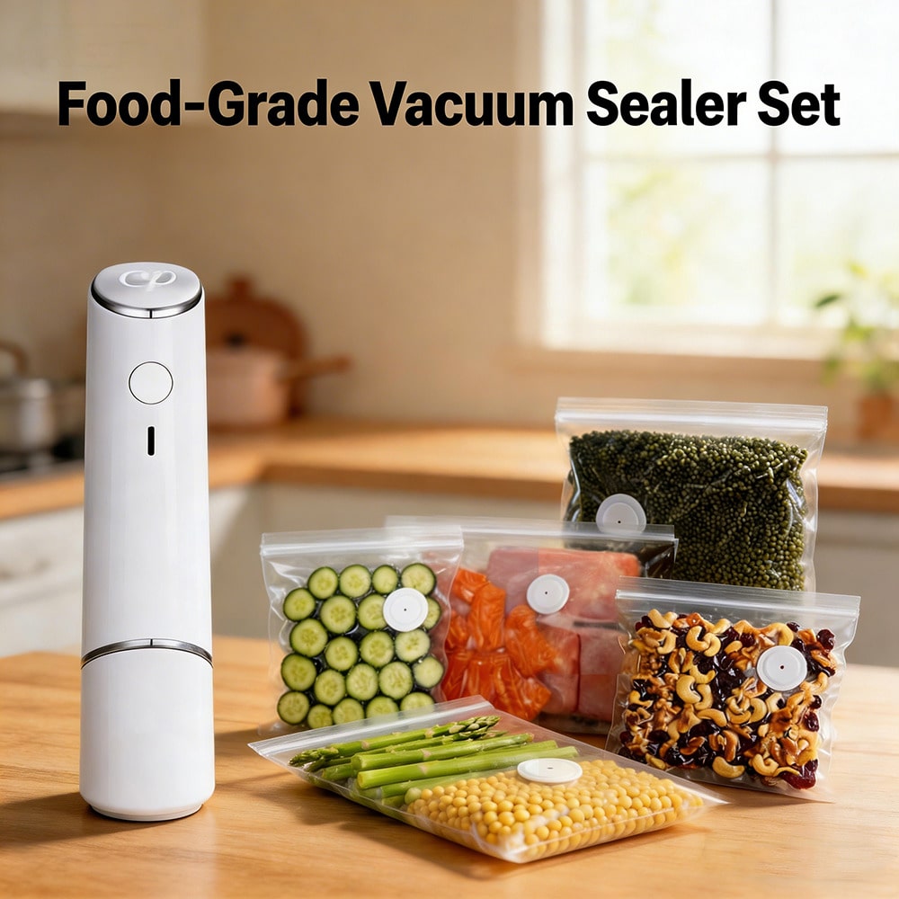 Food Storage Vacuum Bags - 30 Bolsas de Vacío Reutilizables +