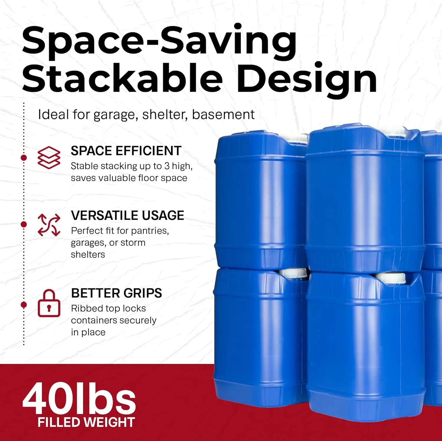 Food Storage For Long Term - Contenedores de Almacenamiento de Agua para