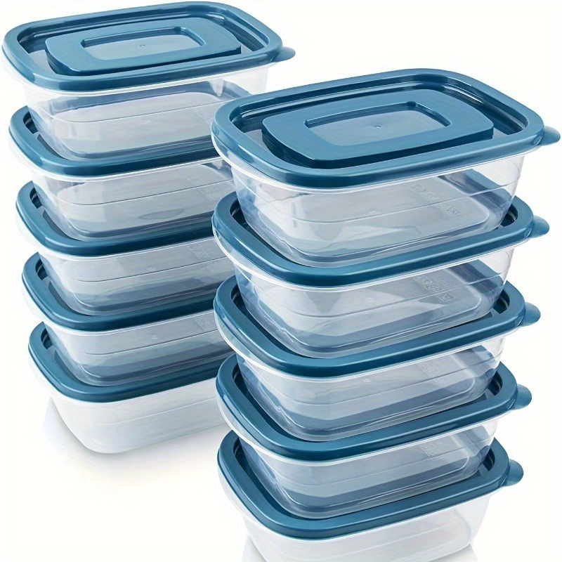 Food Storage Jar Set - Juego de 6 Recipientes Transparentes Apilables
