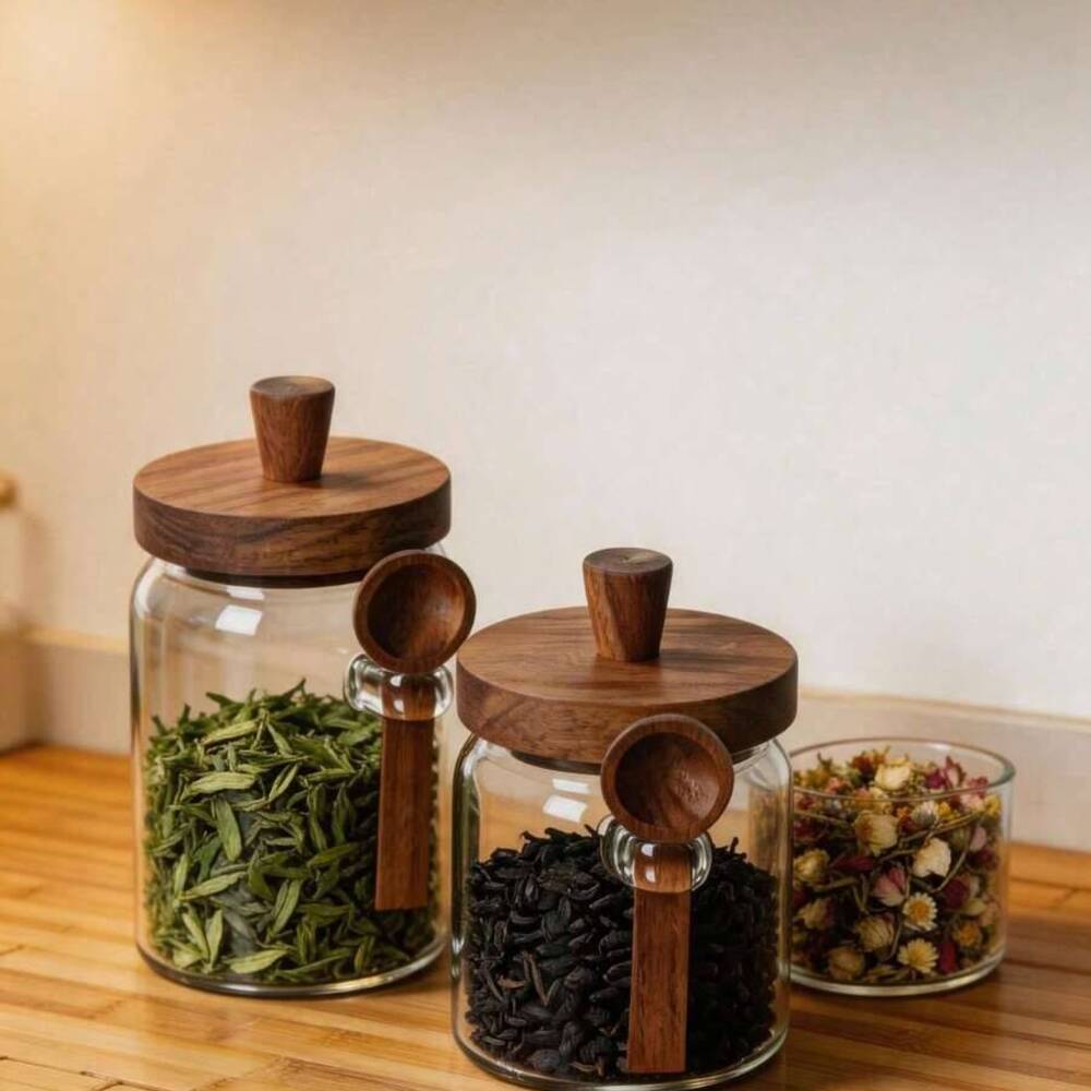 Food Storage Glass Set - Juego de 3 tarros de vidrio
