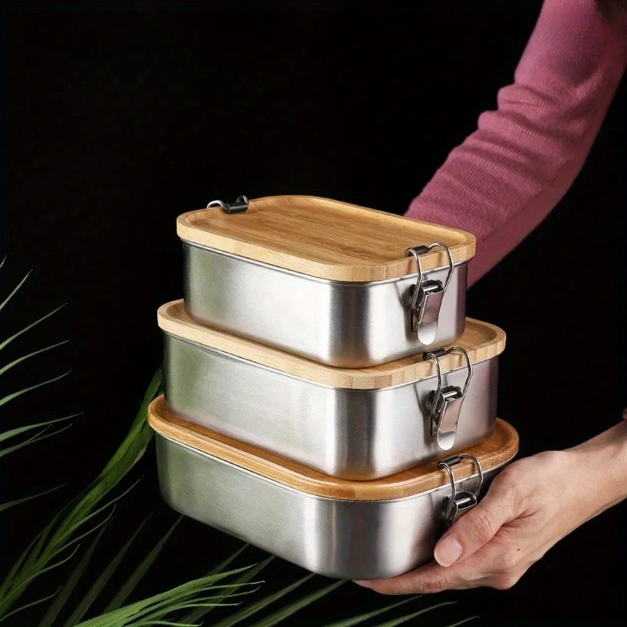 Food Storage Made Easy - Nueva Lonchera de Acero Inoxidable 304