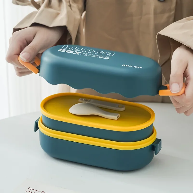 Food Storage Made Easy - Fiambrera con compartimento de plástico de