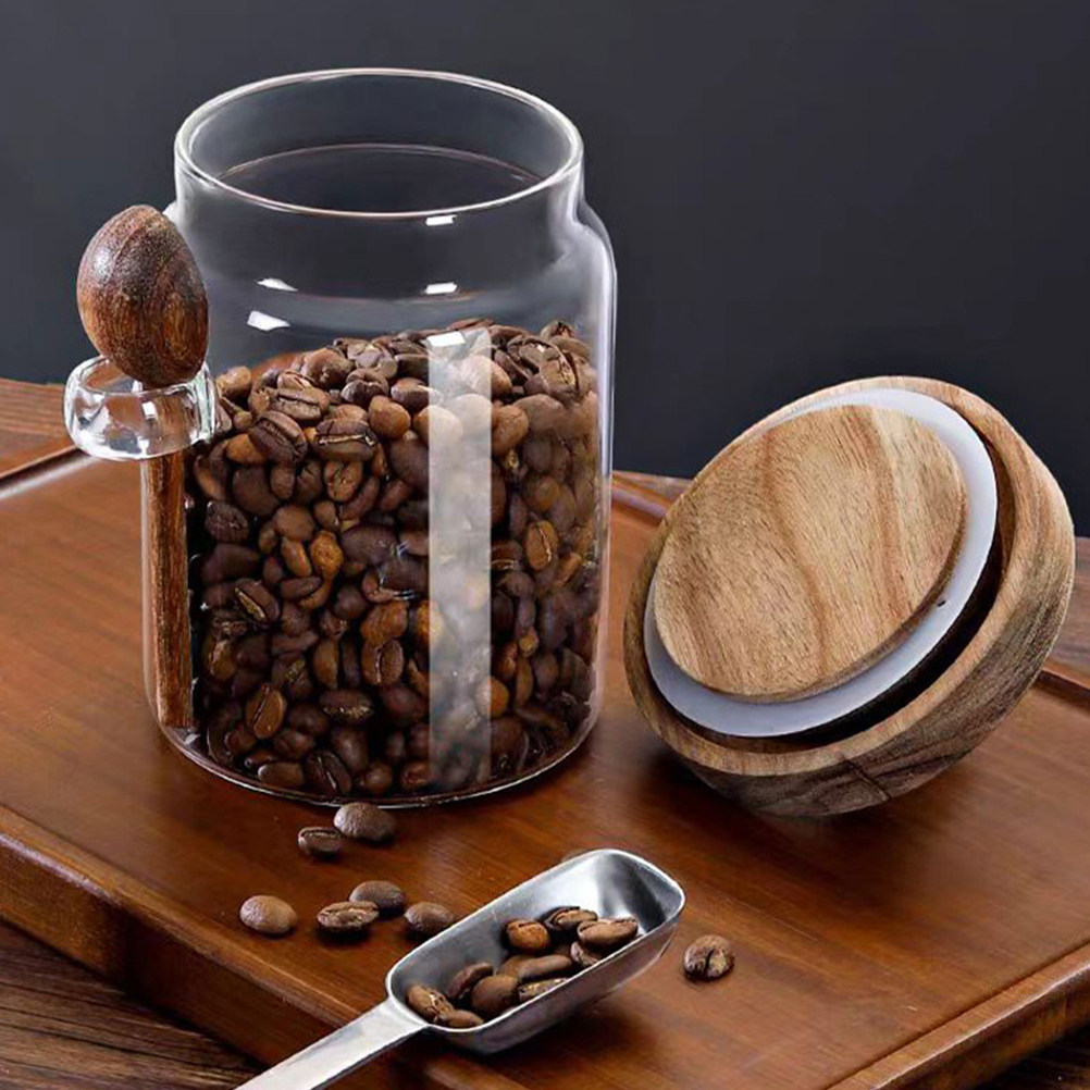 Food Storage Jars Airtight - Recipiente de Vidrio Transparente para Almacenamiento
