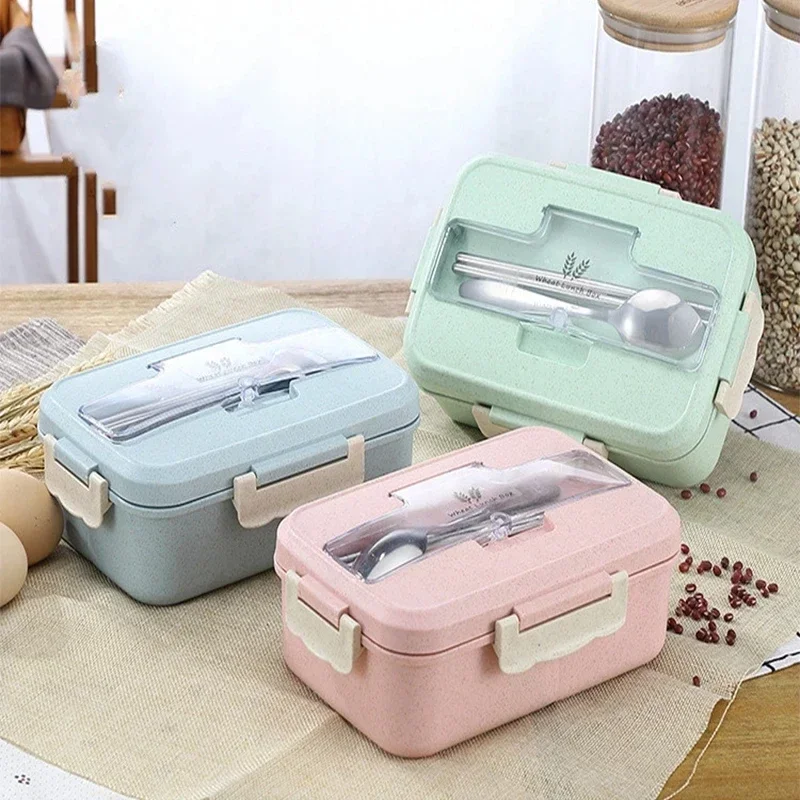 Food Storage Made Easy - Fiambrera portátil de paja de trigo