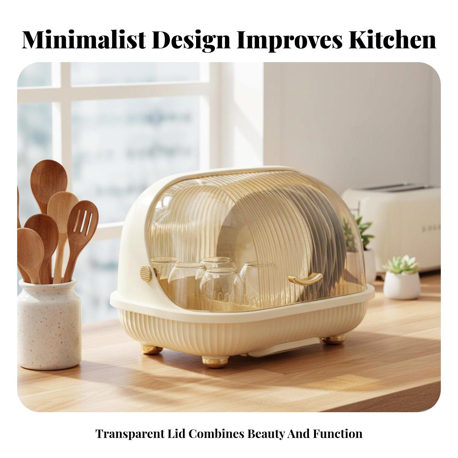 Food Storage Organiser - Escurridor de Platos de Polipropileno con