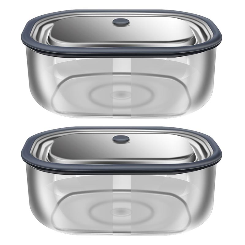 Food Storage Made Easy - Fiambrera rectangular de vidrio de borosilicato