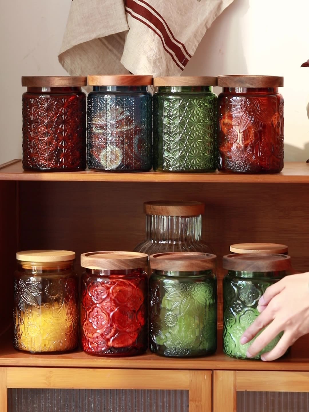 Food Storage Jars Airtight - Tarro de almacenamiento de vidrio Vintage