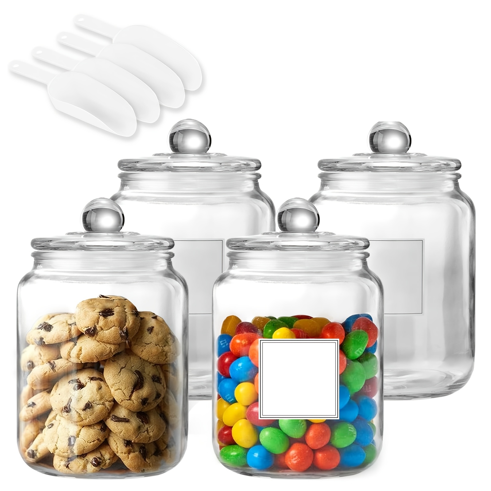 Glass Food Storage Xl - Frascos de vidrio grandes de medio