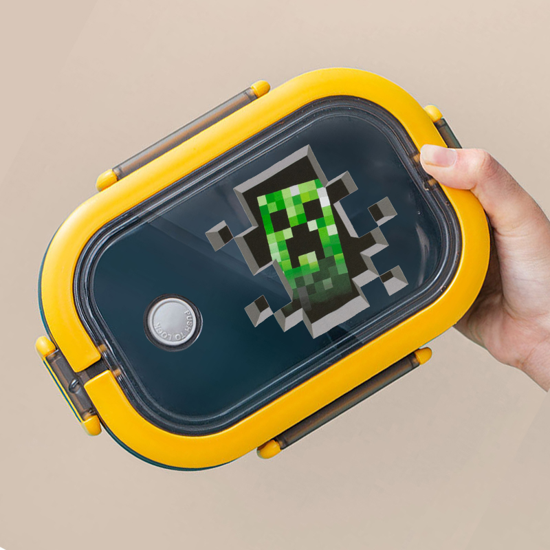 Food Storage Minecraft - Lonchera Bento con Diseño de Minecraft,