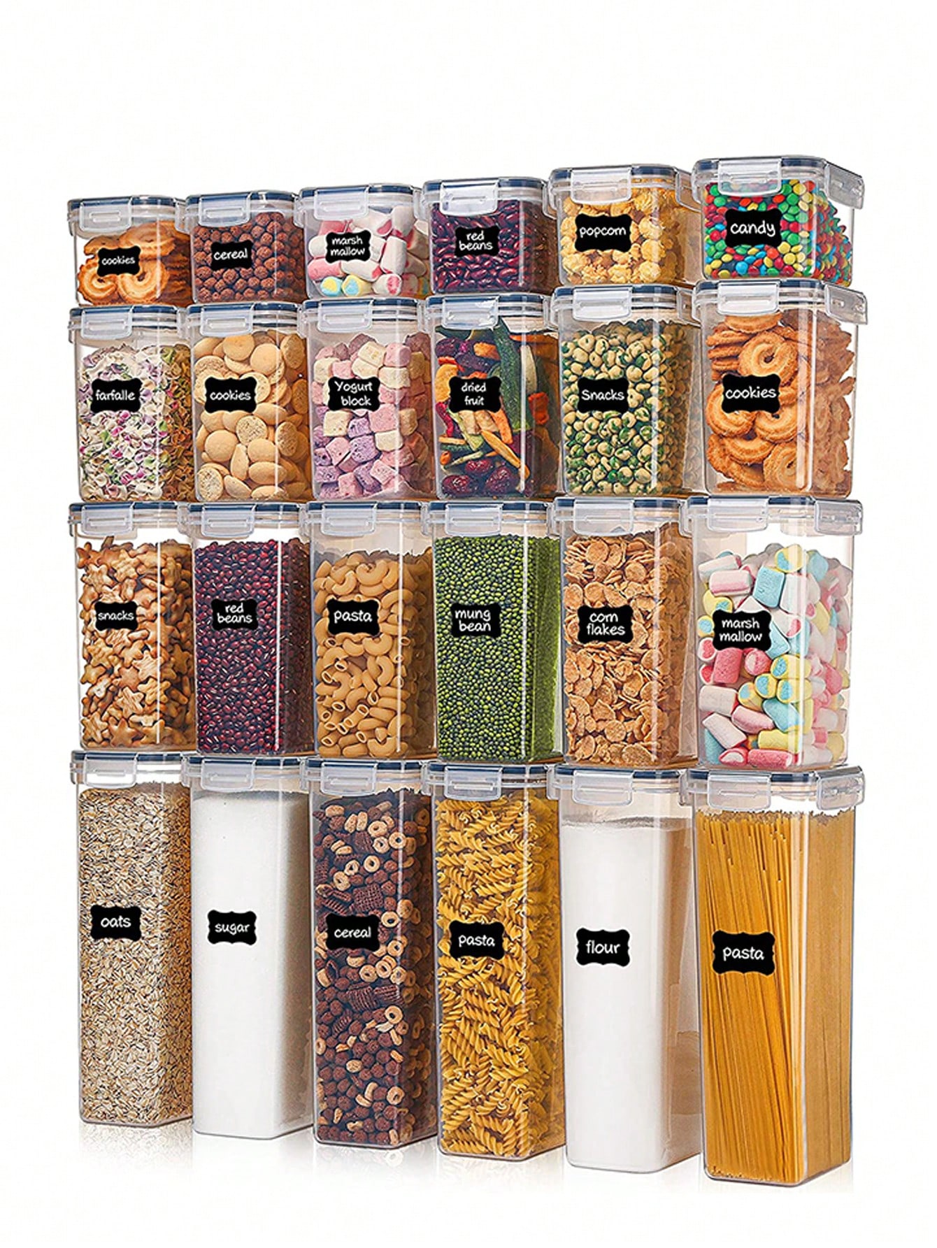48 recipientes herméticos para - Lock And Lock Food Storage reseña y precio