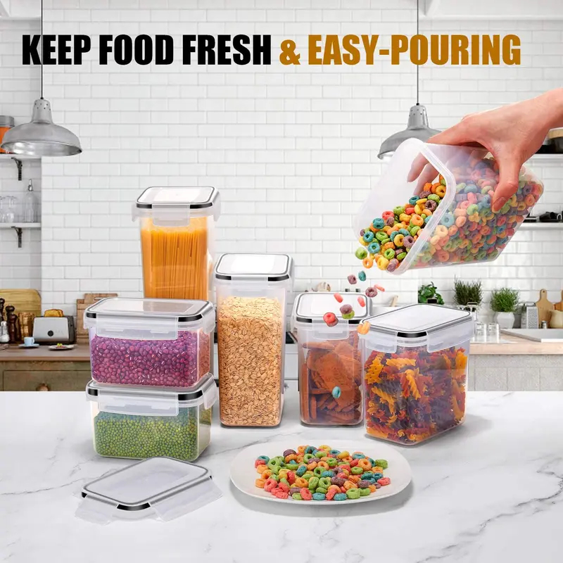 Juego de 7 Recipientes para Al - Food Storage Jar Set reseña y precio