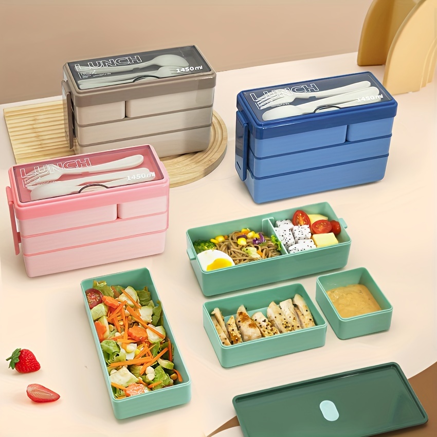 Fiambrera Bento de 1450ML, gra - Food Storage Made Easy reseña y precio