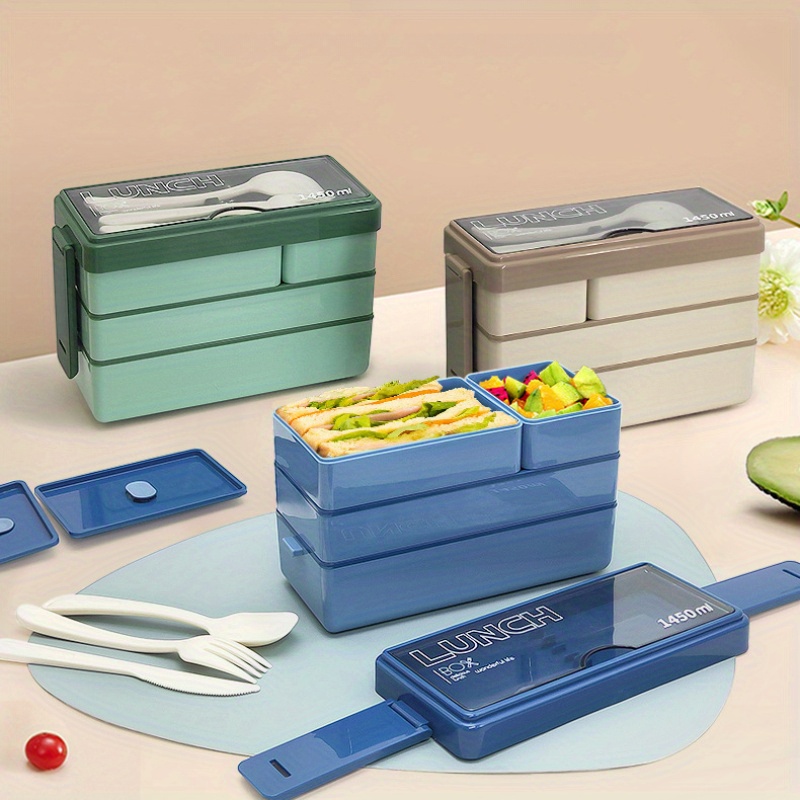 Fiambrera Bento de 1450ML, gra - Food Storage Made Easy reseña y precio