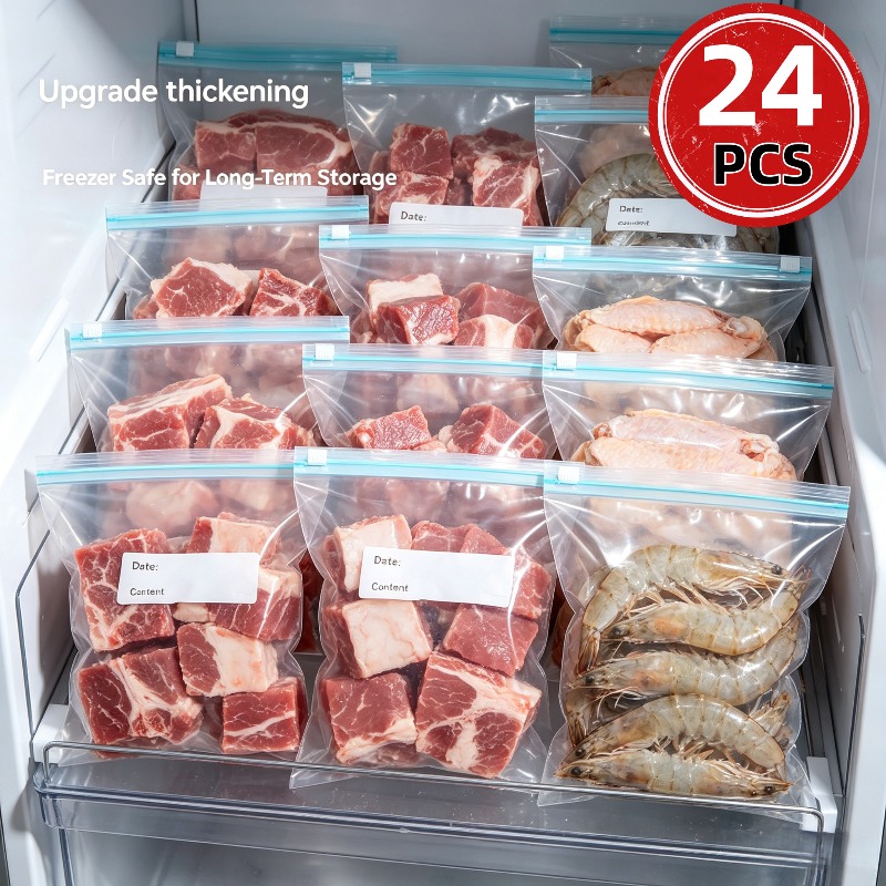 24 bolsas reutilizables con ci - Food Storage Reusable Bags reseña y precio