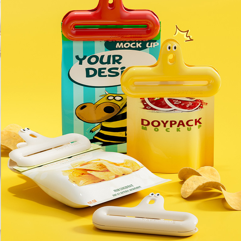 Clip de sellado de dibujos ani - Food Storage Roll Bags reseña y precio