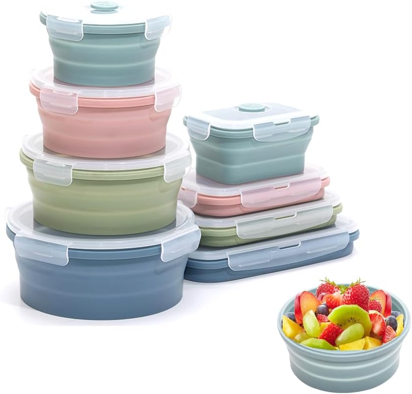 Juego de contenedores de silic - Food Storage Jar Set reseña y precio