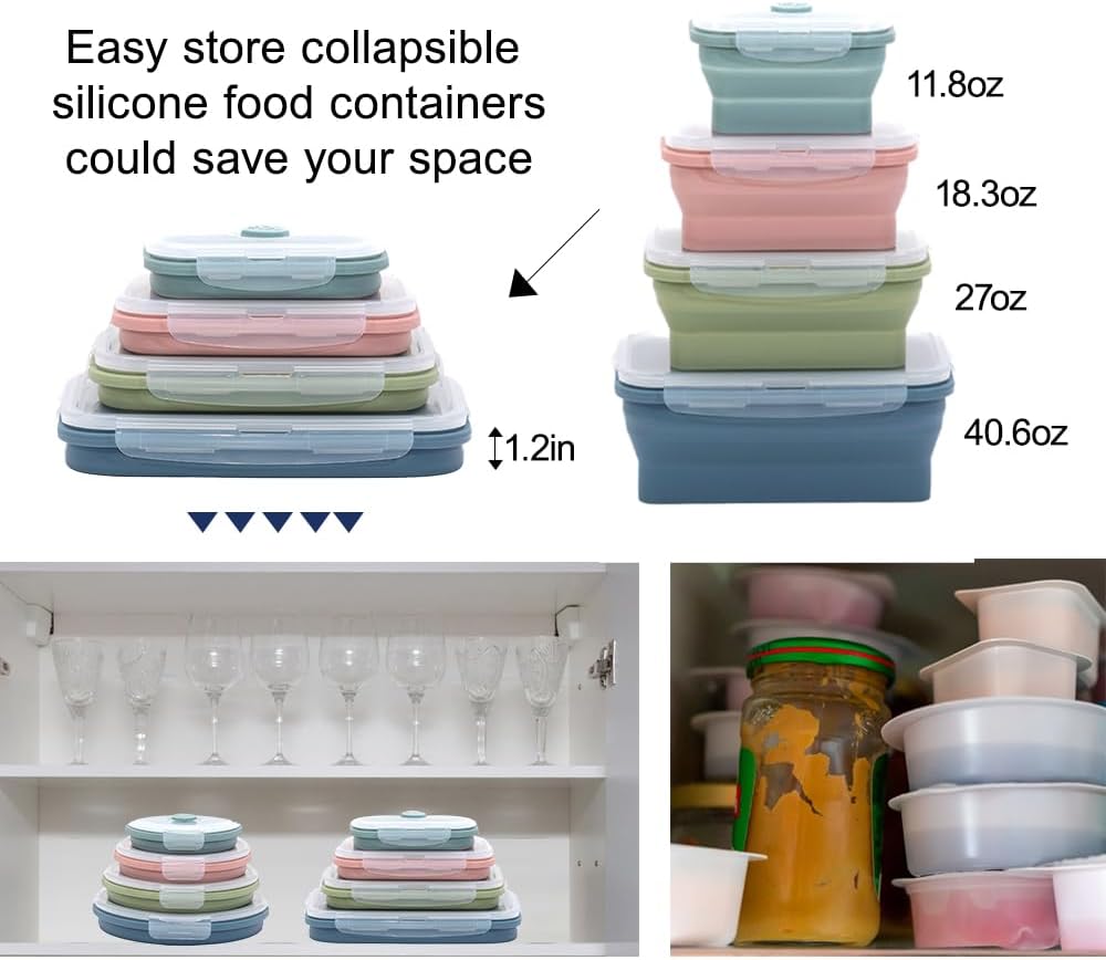 Juego de contenedores de silic - Food Storage Jar Set reseña y precio