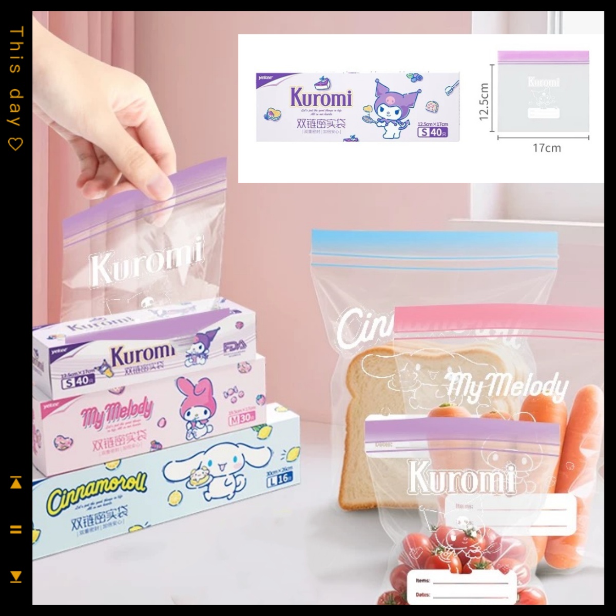 Bolsa de almacenamiento con ci - Food Storage Roll Bags reseña y precio
