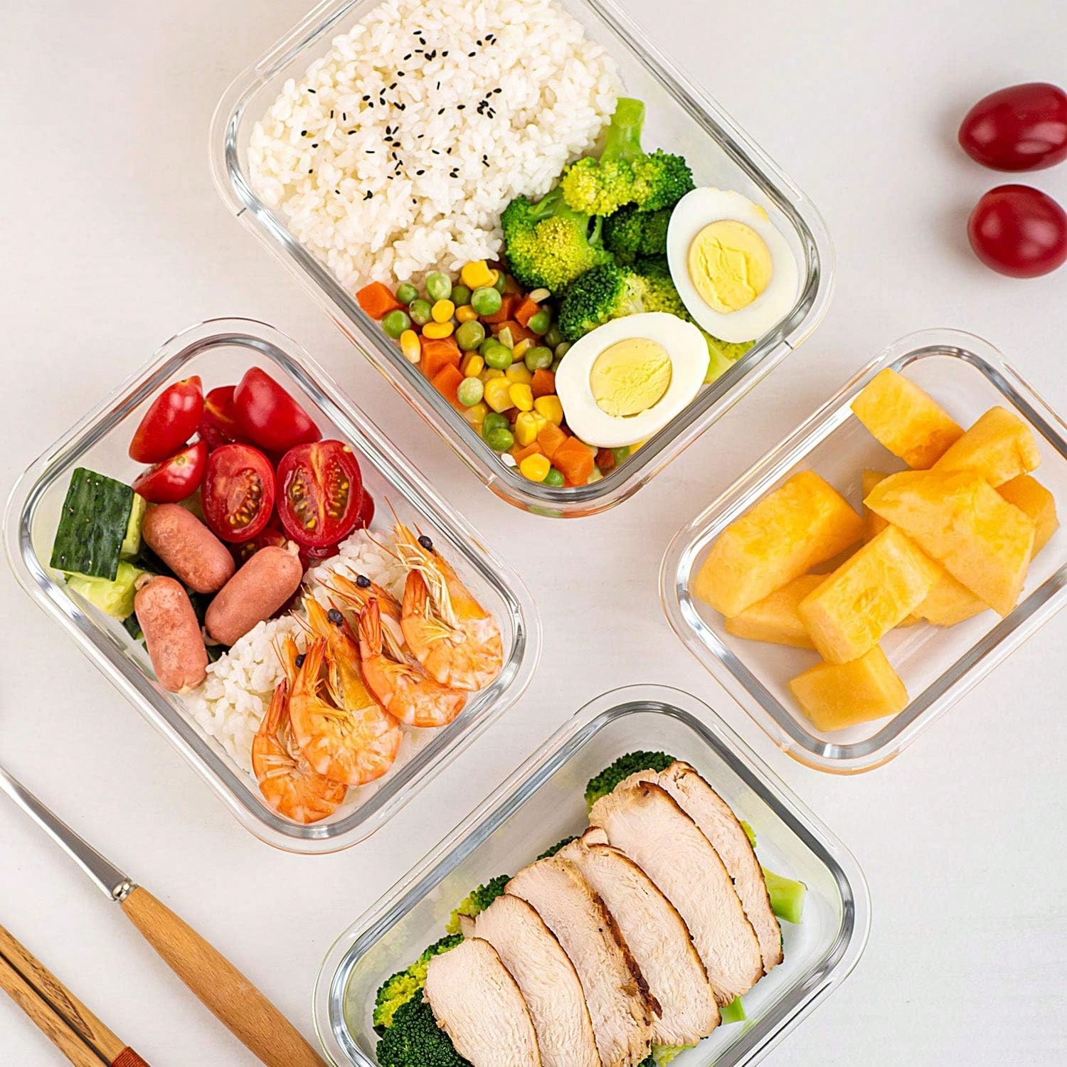 Paquete de 10 recipientes de v - Food Storage Made Easy reseña y precio