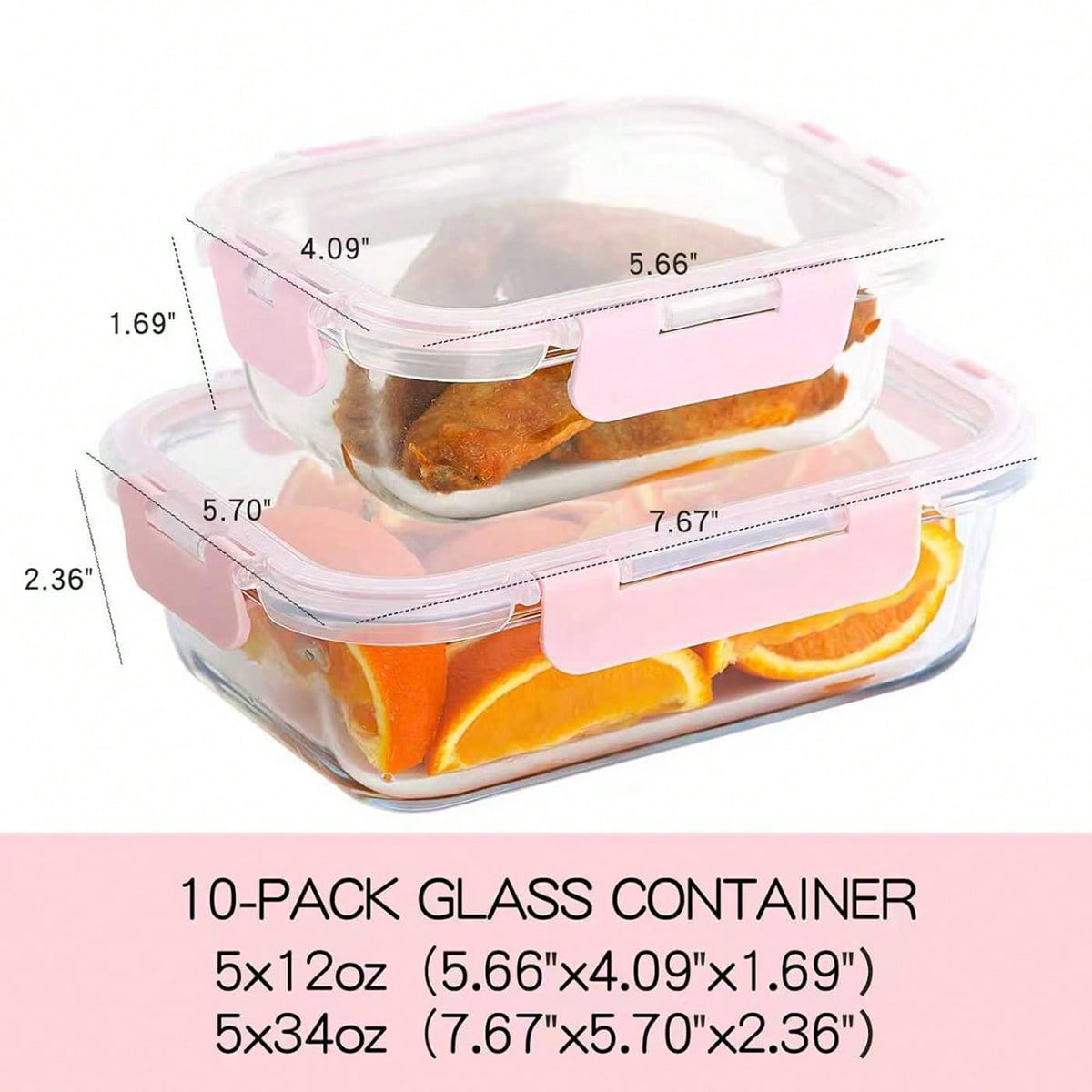 Paquete de 10 recipientes de v - Food Storage Made Easy reseña y precio