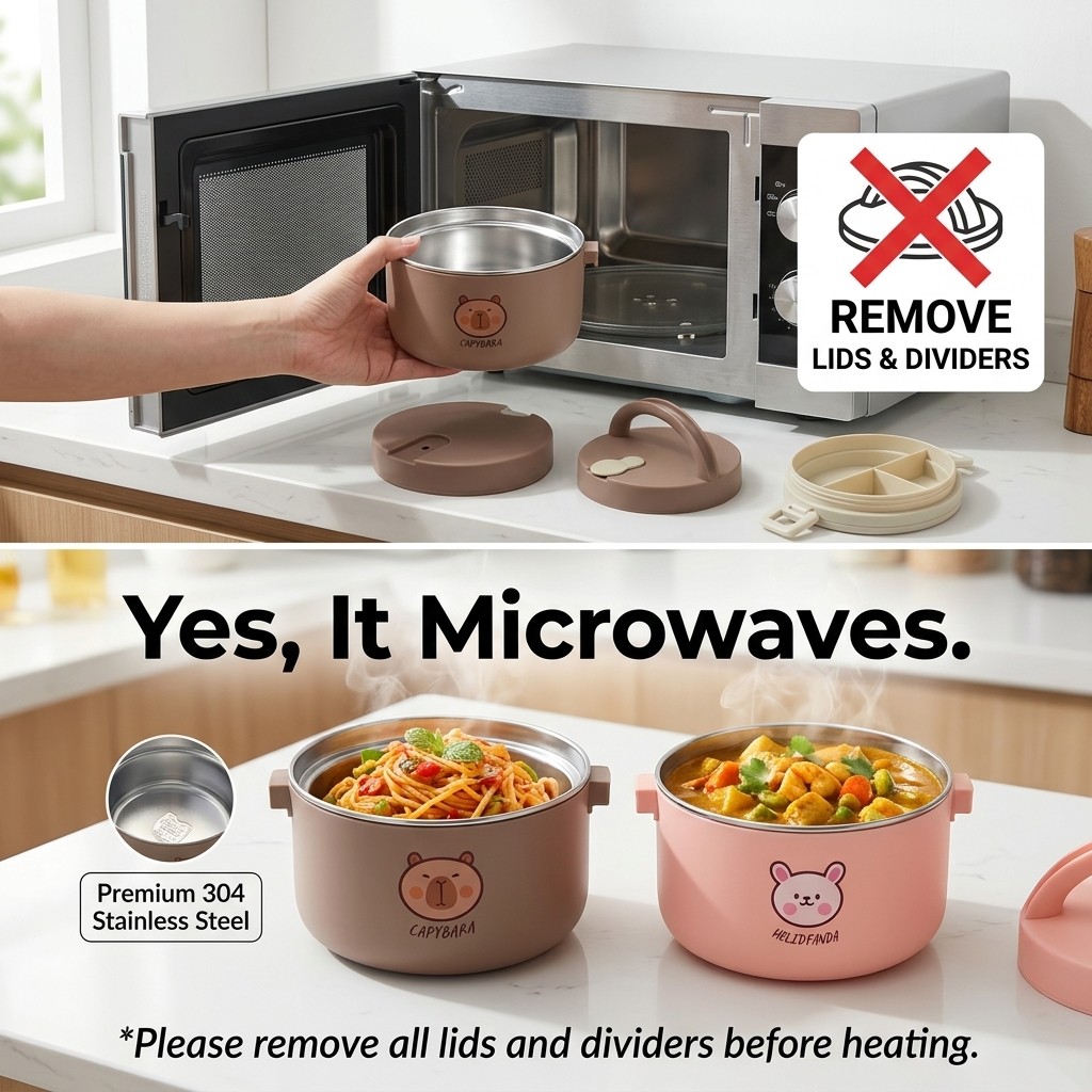 Lonchera Térmica de Acero Inox - Food Storage Jar Set reseña y precio
