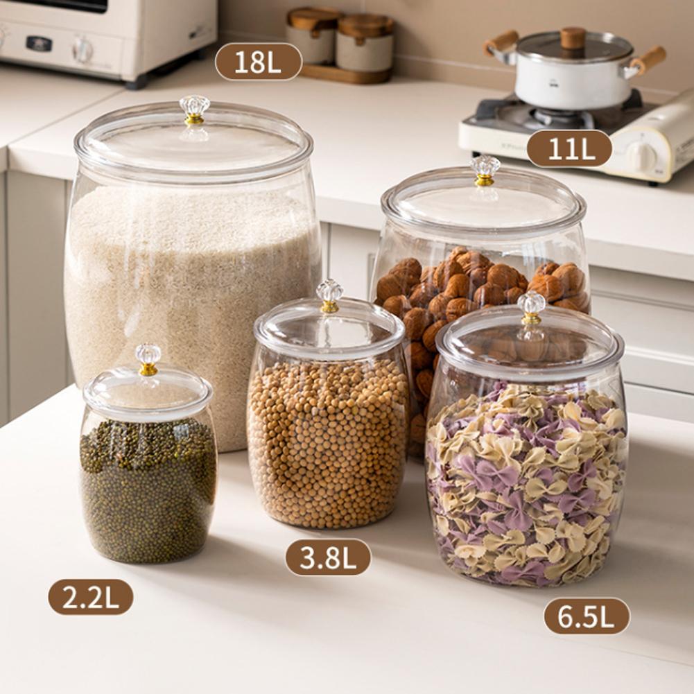 Frasco Grande Transparente de  - Food Storage Jars Airtight reseña y precio