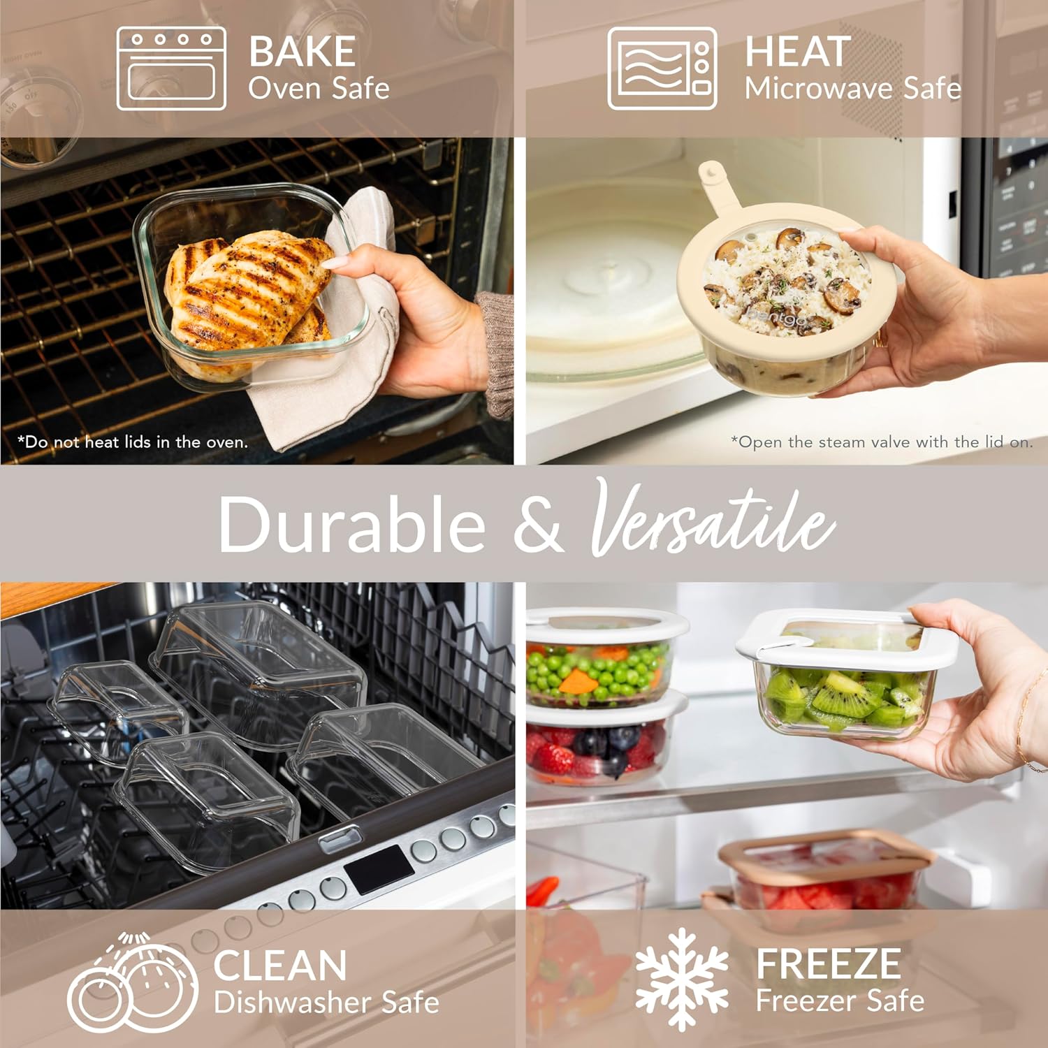 Recipientes de Vidrio para Alm - Food Storage Glass Set reseña y precio