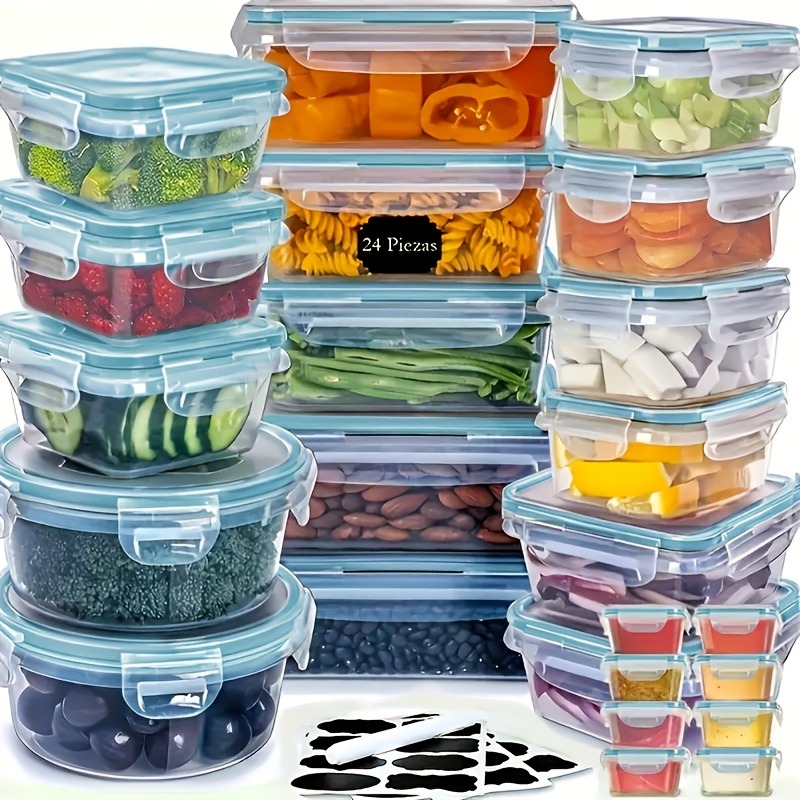 Juego de 48 Recipientes para A - Food Storage Jar Set reseña y precio