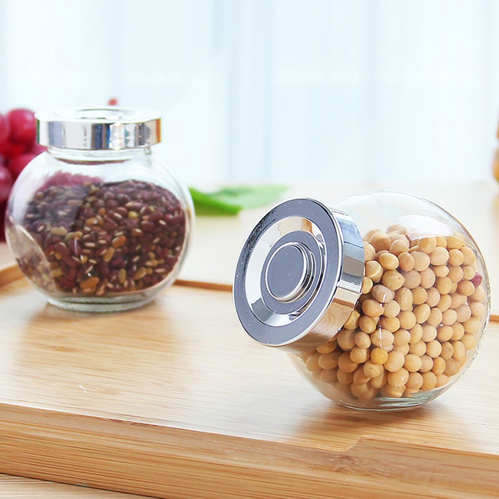 8 Frascos de Vidrio Transparen - Food Storage Jars Airtight reseña y precio