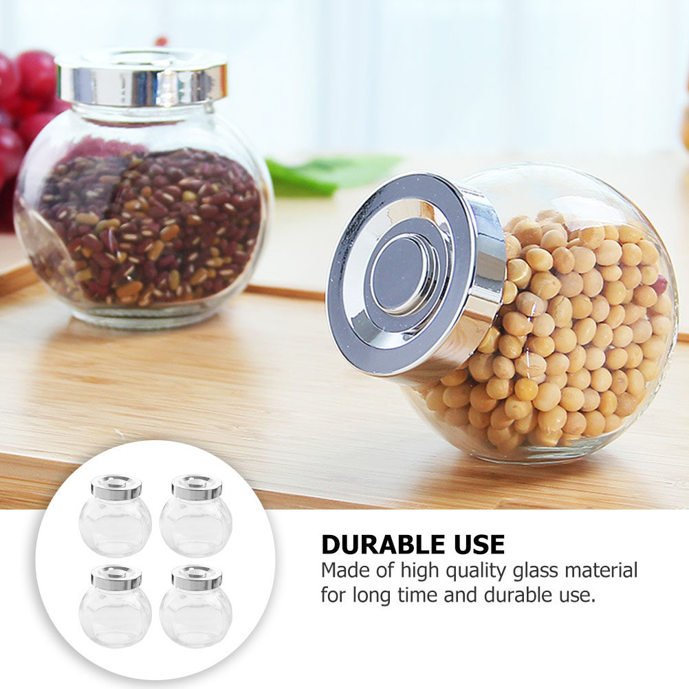 8 Frascos de Vidrio Transparen - Food Storage Jars Airtight reseña y precio